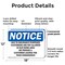 Signmission Due To Insurance Purposes Customers Are, 18 in W x Rectangle, Plastic OS-2PACK-NS-P-1218-L-11591 - alternate 6